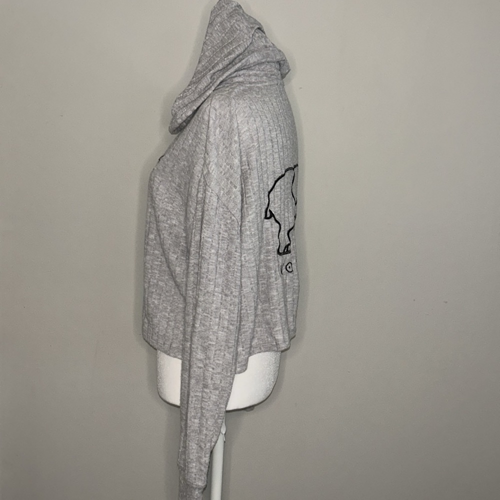 Ivory Ella Cropped Hoodie Size Small - Picture 5 of 9